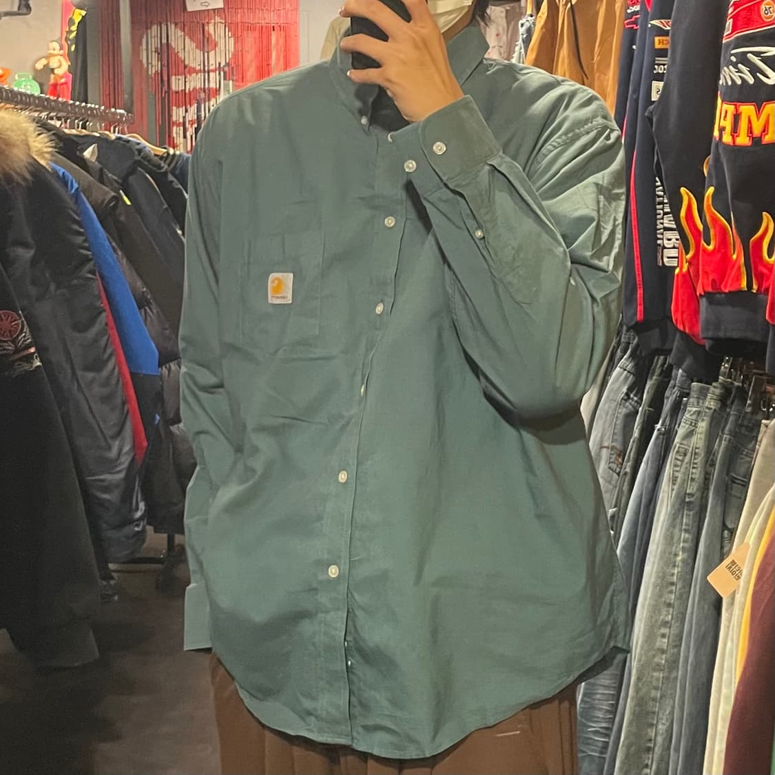 [IM] carhartt 칼하트 녹차 긴팔셔츠 상품이미지4