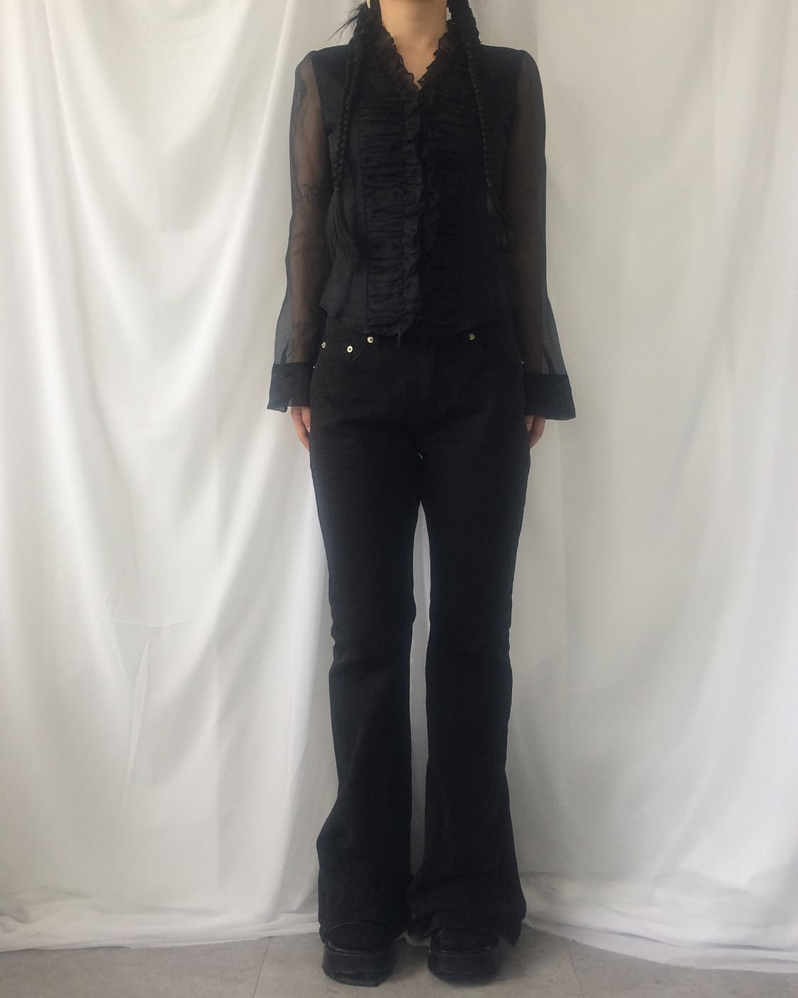 Naracamicie pleats organza shirt 상품이미지6