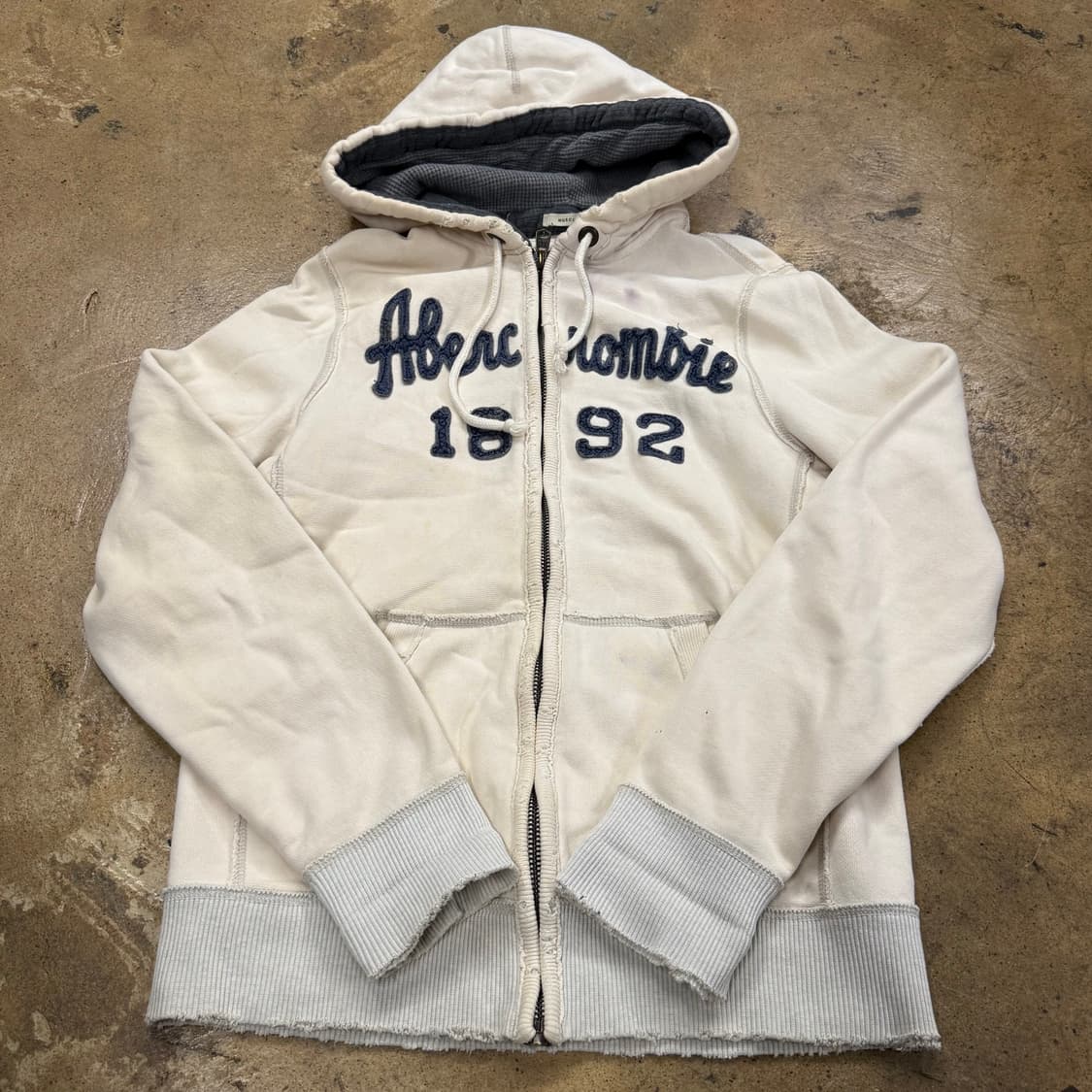 아베크롬비 화이트 후드집업 상품이미지2