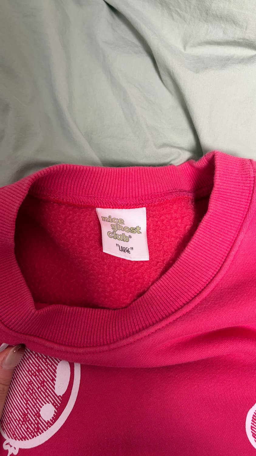 나이스고스트클럽 핫핑크 맨투맨 상품이미지3