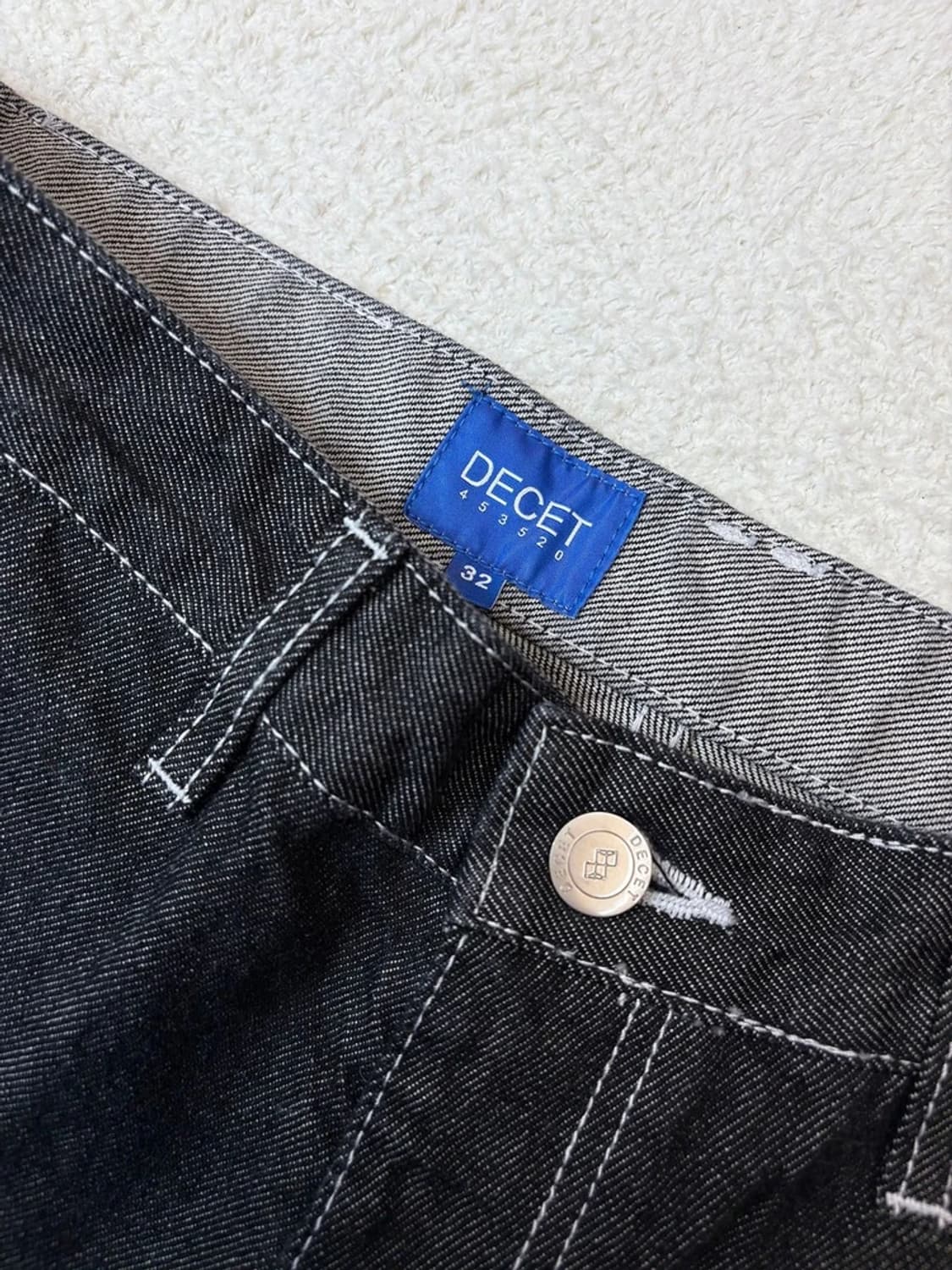 데케트 DECET 22FW 스트레이트 생지 데님 팬츠 PN6427 상품이미지7