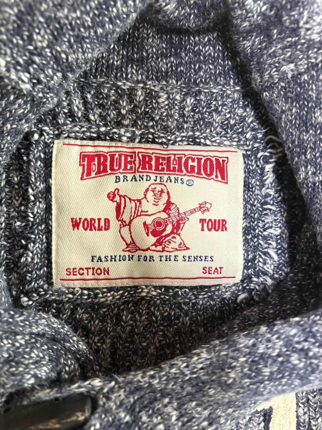 트루릴리전(True Religion)의 홀스슈 버튼 숄 칼라 니트 상품이미지3