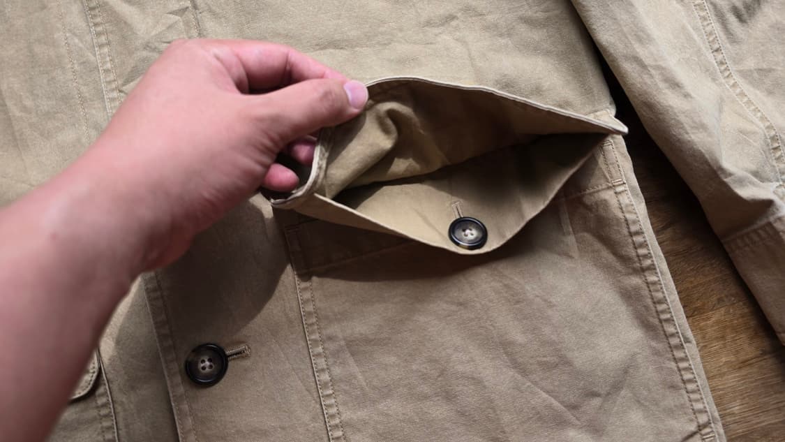 L.L.Bean 엘엘빈 헌팅 자켓 소가죽 카라 상품이미지3