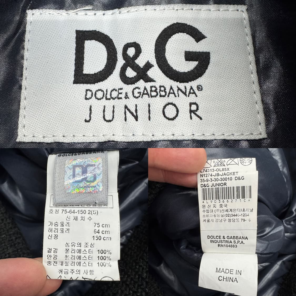 돌체앤가바나 니트도킹 하이넥 패딩 상품이미지9