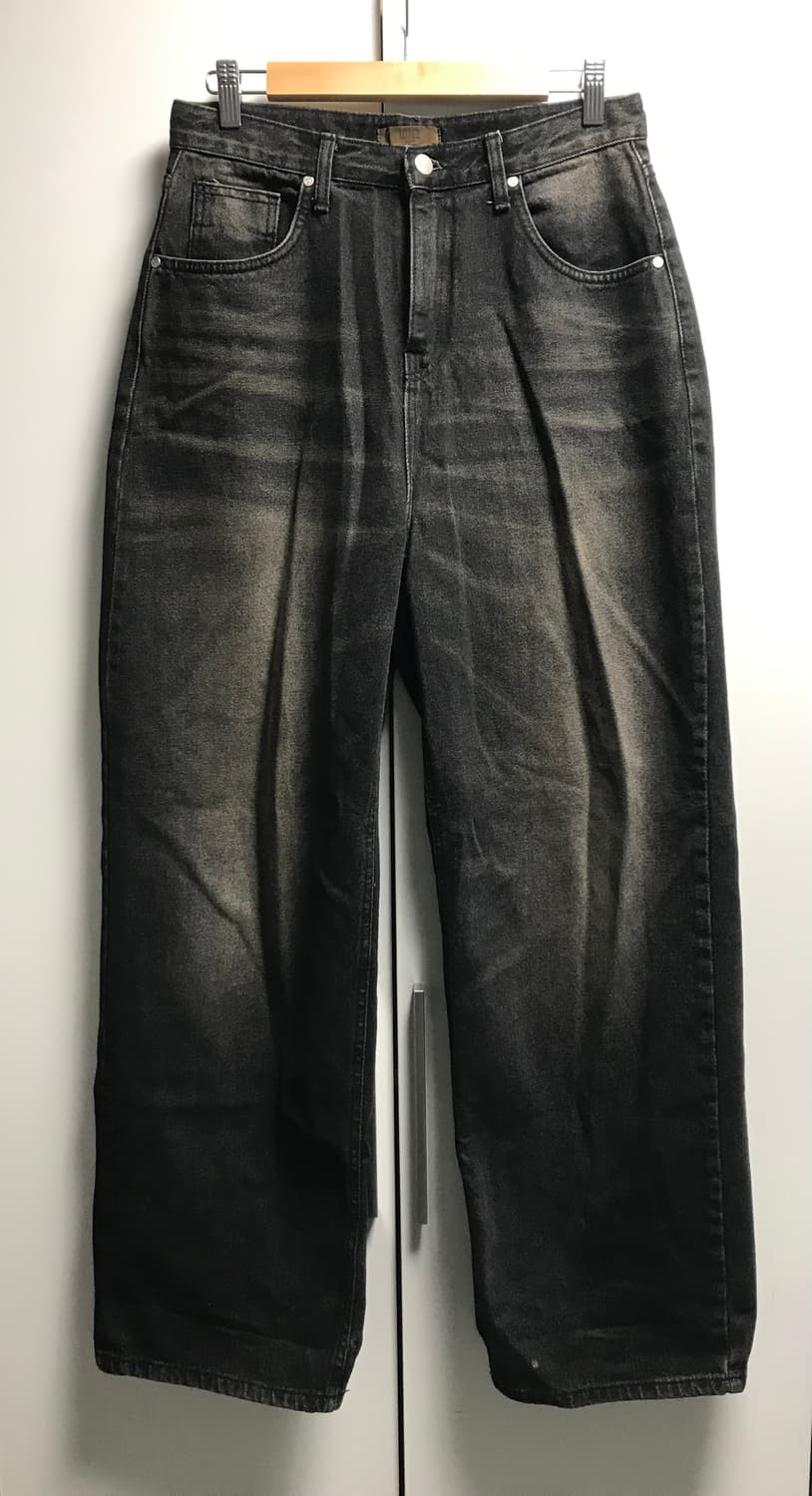 블랙업 폴디아 워싱 와이드 데님 팬츠 상품이미지7