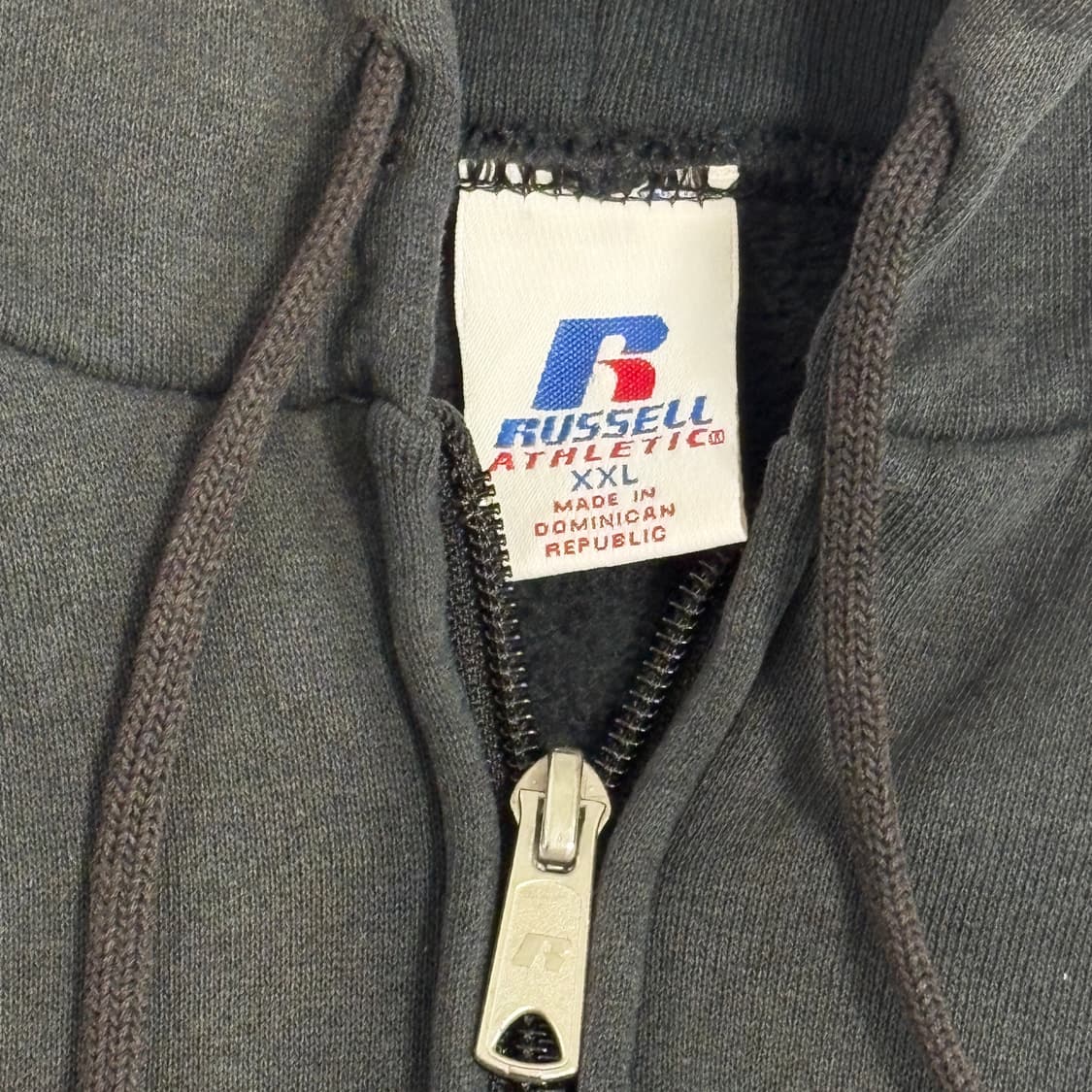 00s 러셀 후드집업 페이디드 블랙 상품이미지7