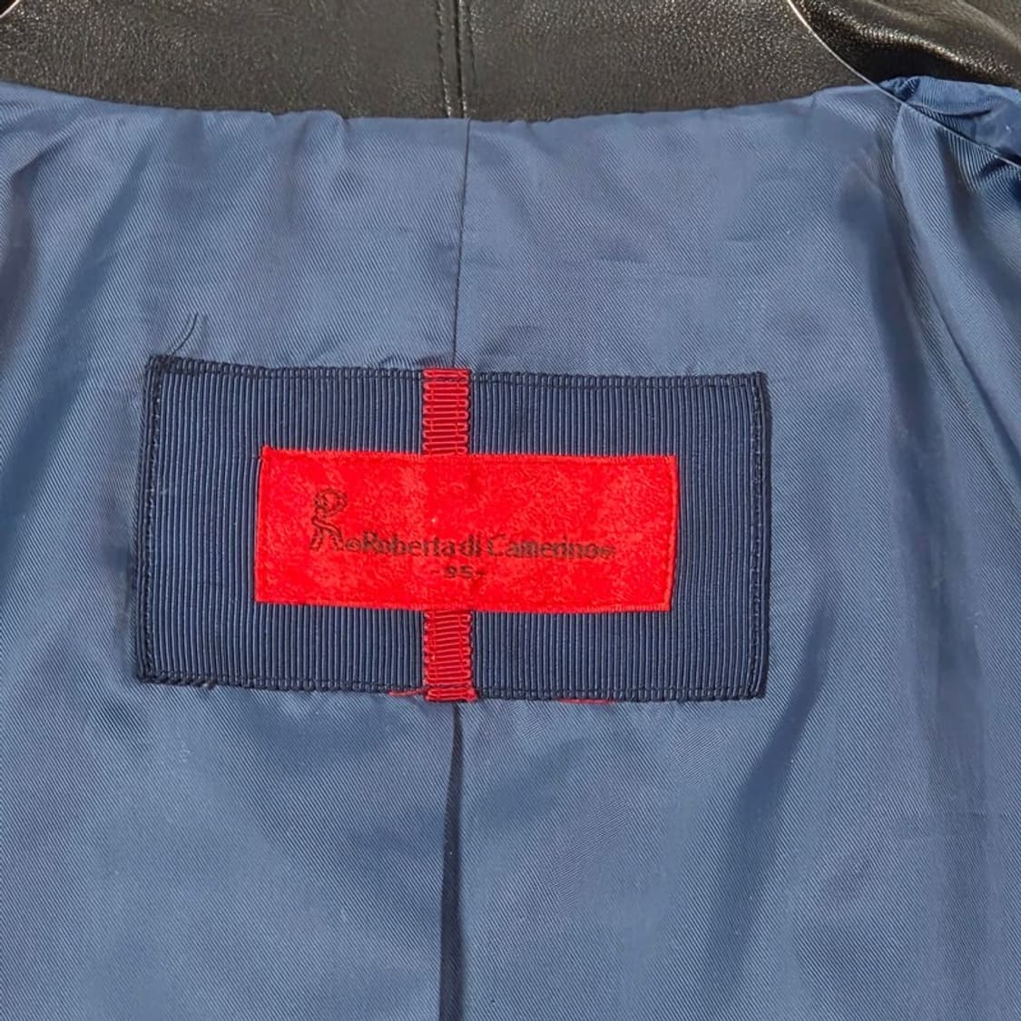 로베르타 디 까메리노 리얼 양가죽 스탠드카라 자켓 M 상품이미지6