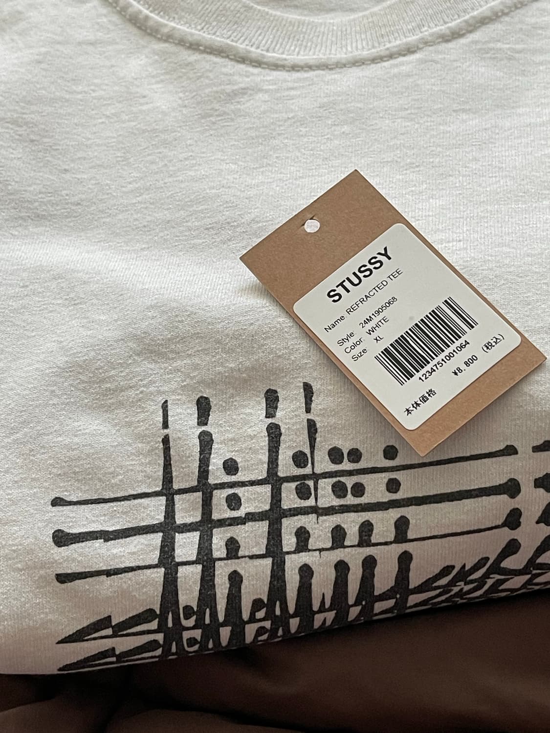 [XL] 스투시 리프랙티드 티셔츠 화이트 상품이미지3