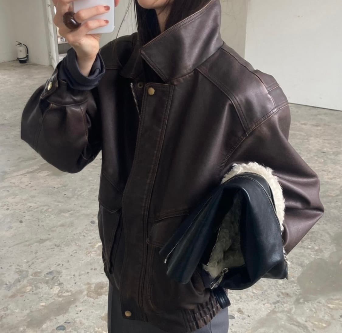 londonflat 런던플랏 바이커워싱자켓  상품이미지3