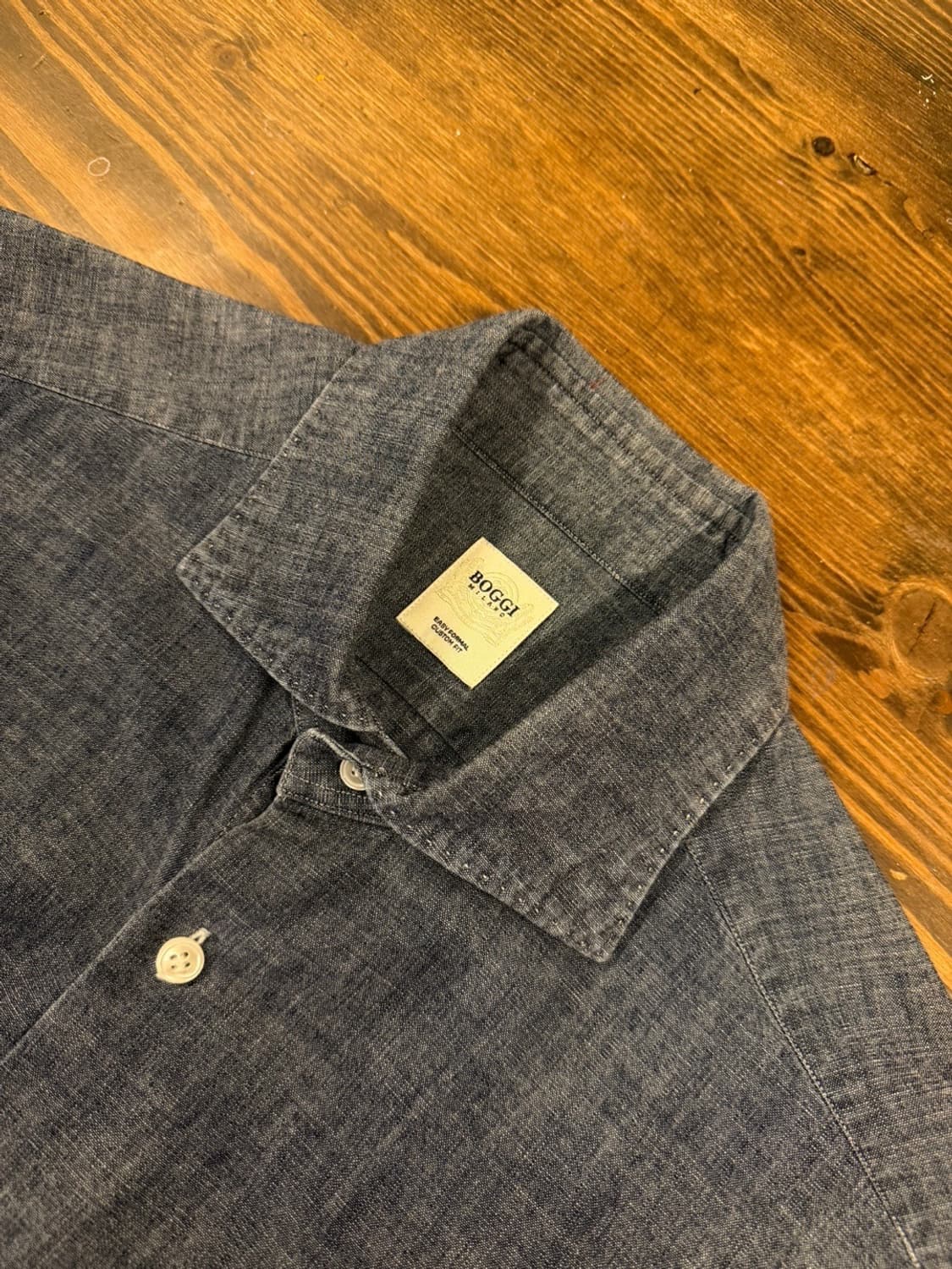 BOGGI 보기 샴브레이 셔츠 100 상품이미지8