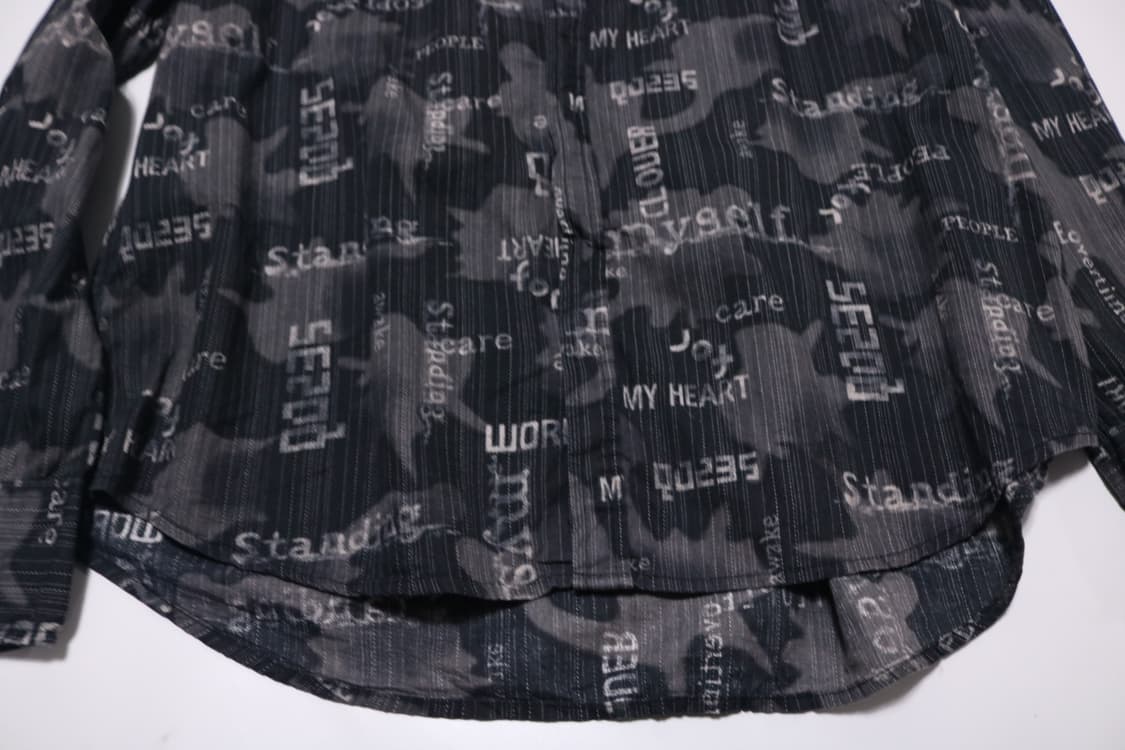 SPINASH 스피나쉬 블랙 타이포 그래픽 셔츠 상품이미지6