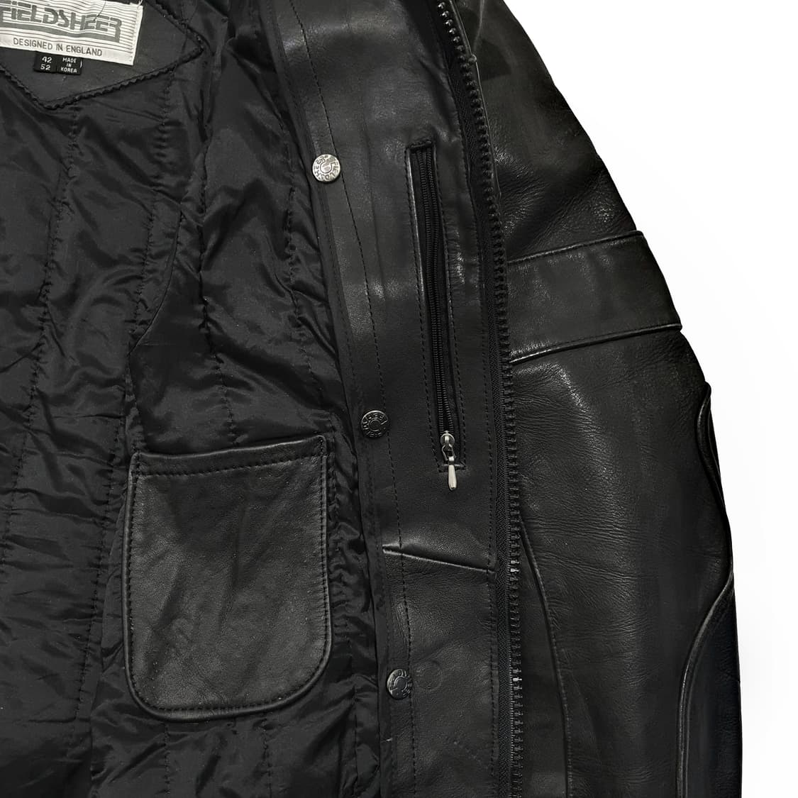 80s fieldsheer uk 모터사이클 가죽 자켓 (100~105) 상품이미지9