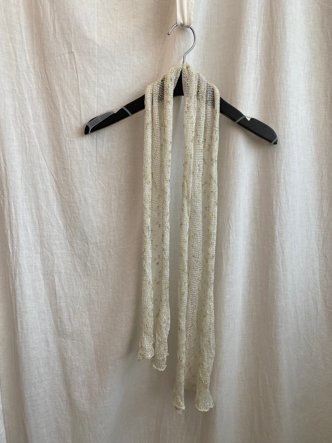 베이지 그물 머플러 상품이미지3