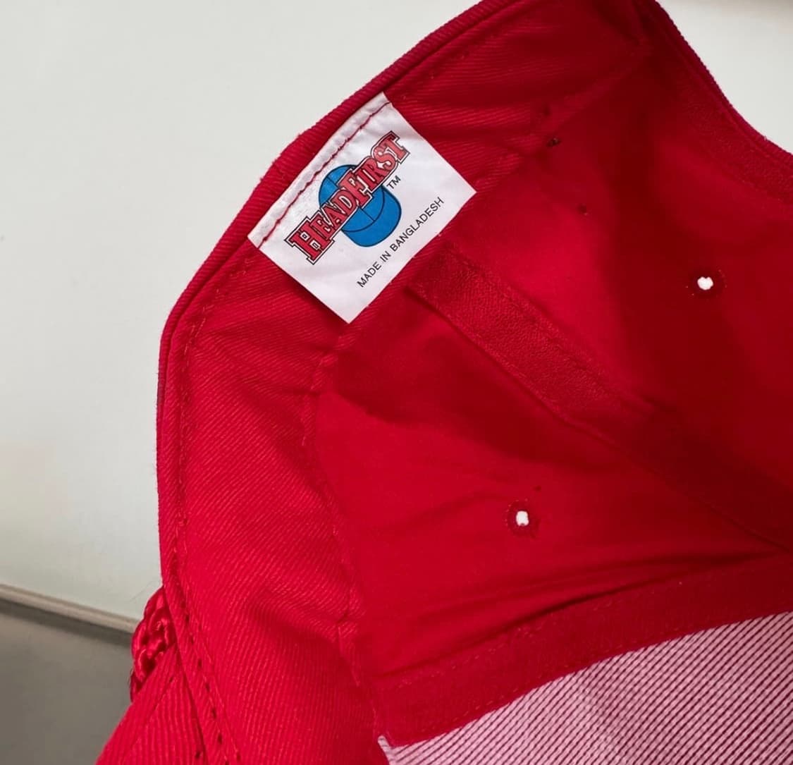 USA A&B TRUCKING INC 레드 빈티지 트러커캡 상품이미지5