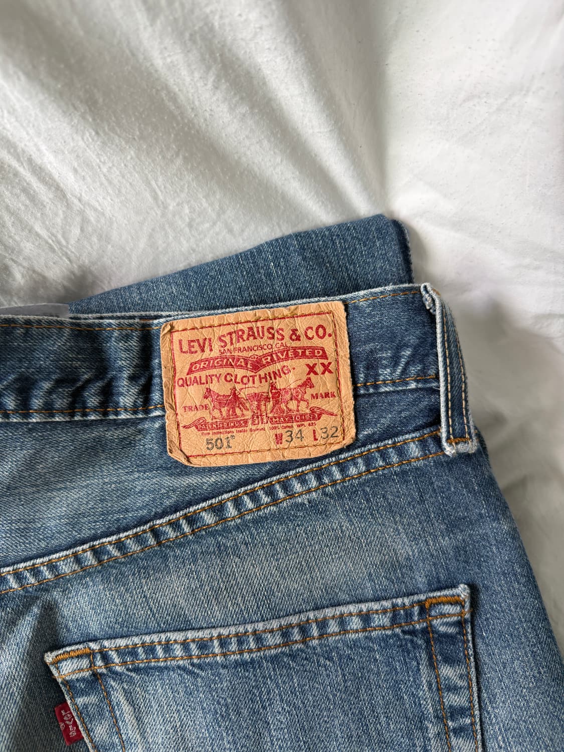 Levis 501 중청 W34-L32 상품이미지2