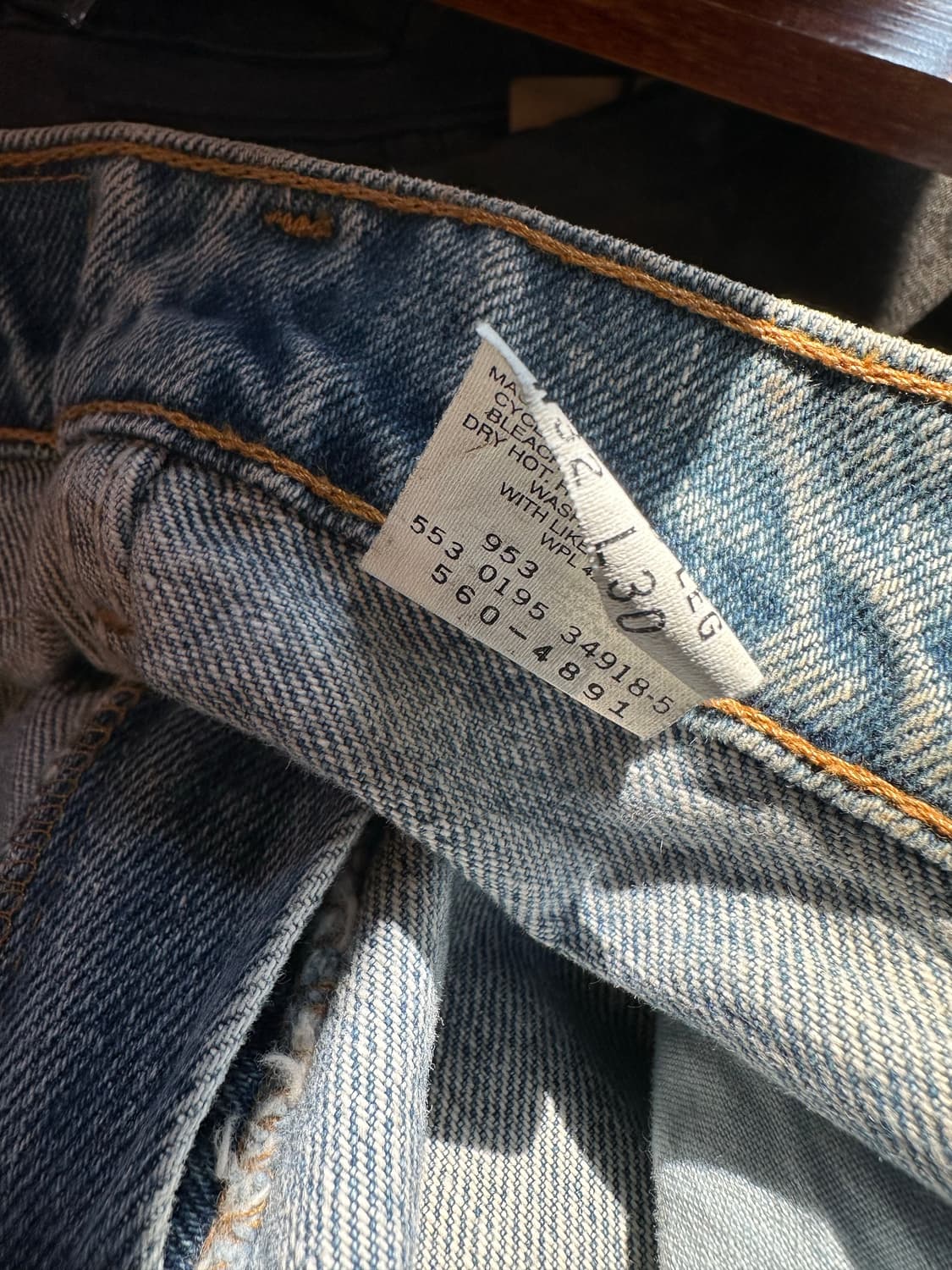 90s 리바이스560 데님 팬츠 32x30 made in usa 상품이미지8