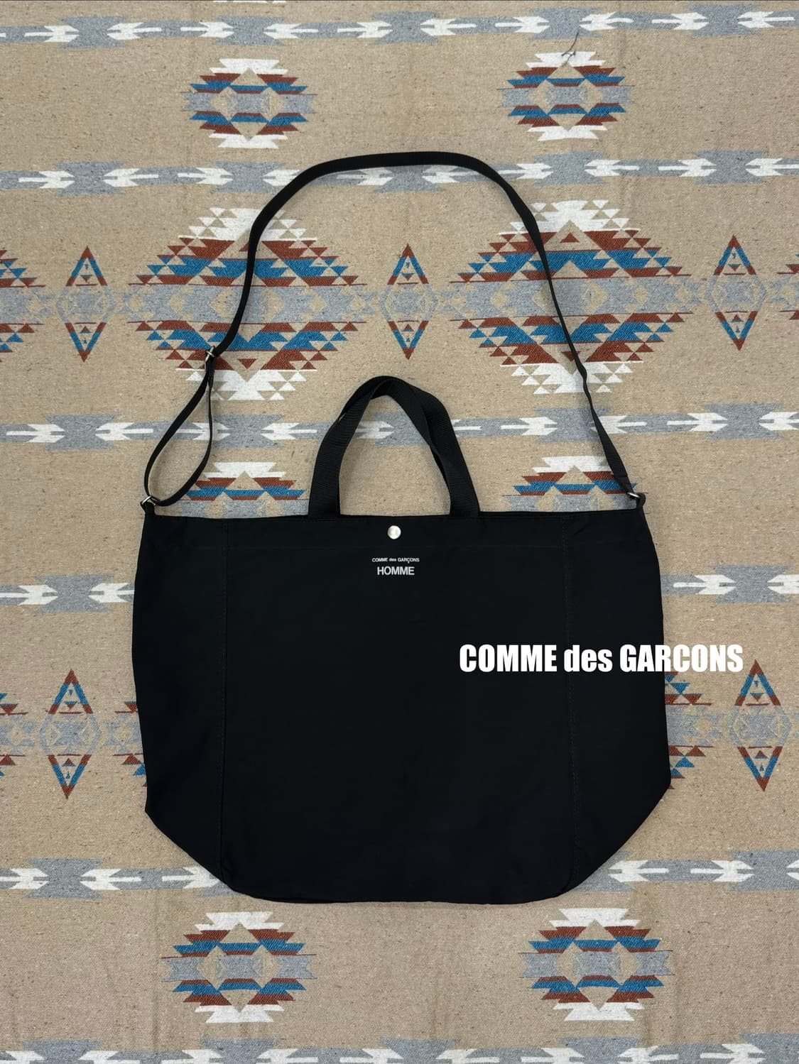 [OS] 꼼데가르송 옴므 나일론 투웨이백 블랙 25SS 상품이미지1