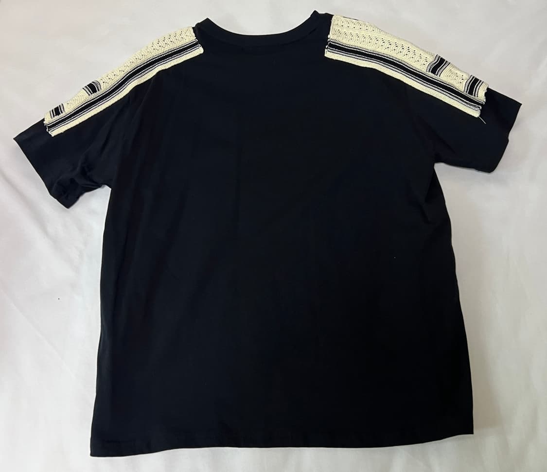 48) 노이어 아플리케 패치 하프 티셔츠 상품이미지3