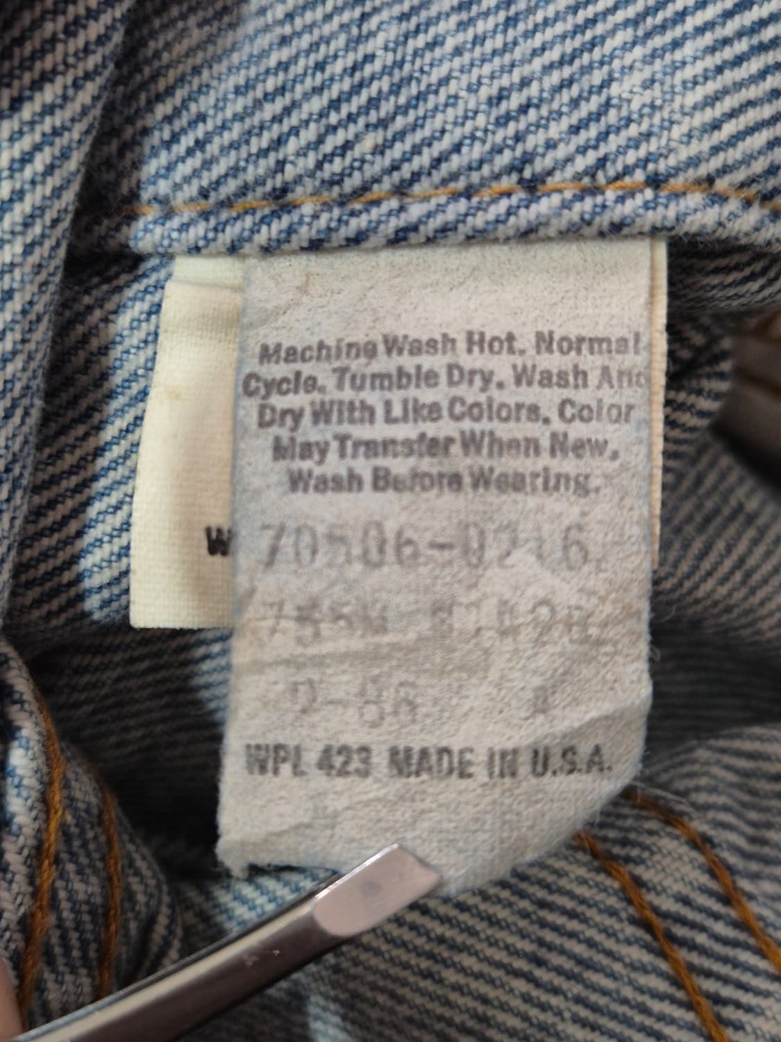 [실측 M] 80s US Made 리바이스 트러커 -112 상품이미지5