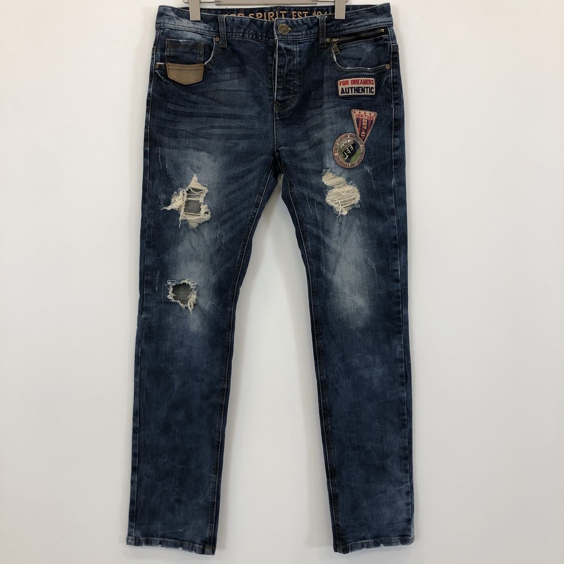 지프 패치로고 청바지 34 인치 상품이미지1