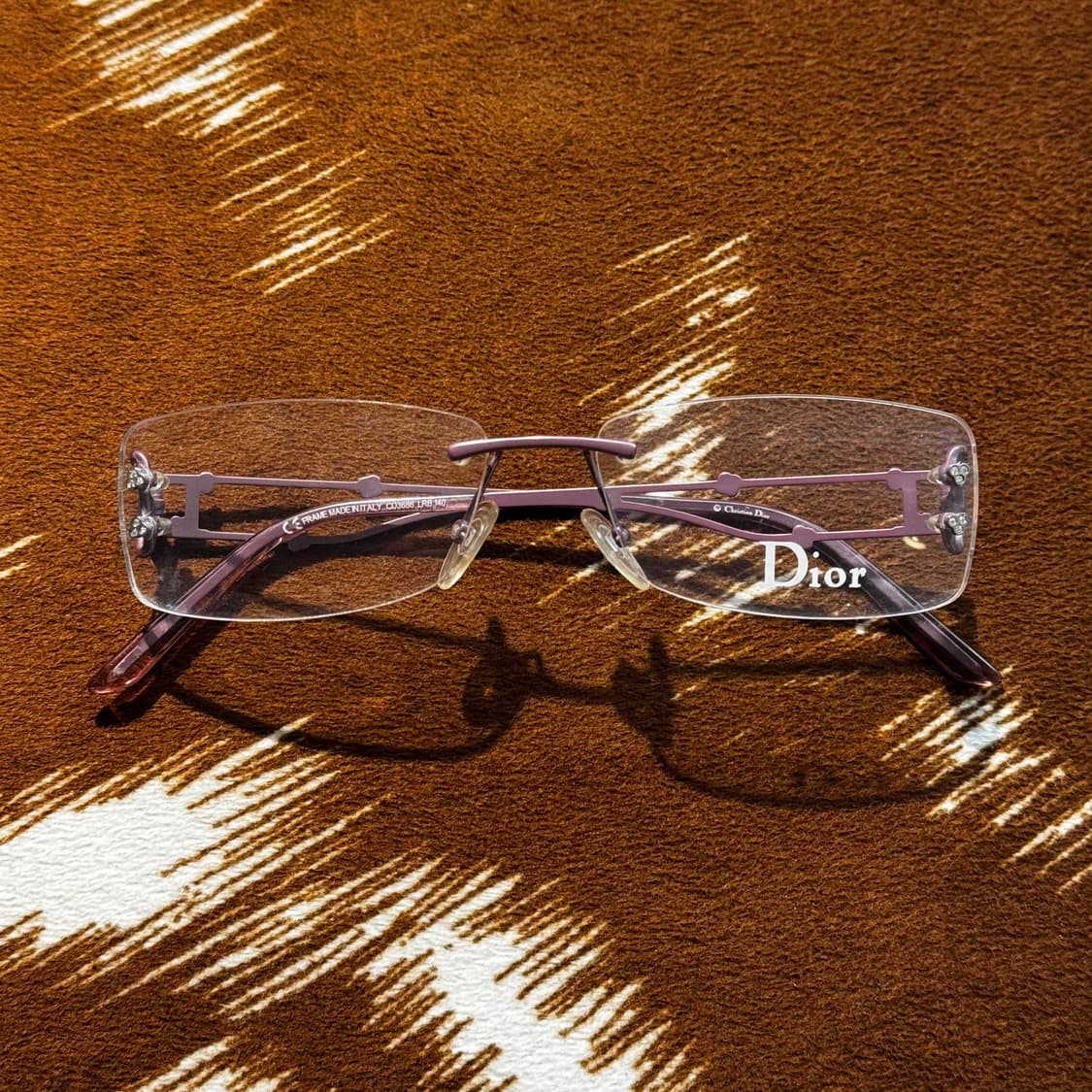 Dior 디올 무테 안경 크리스탈 (OS) 긱시크 y2k 상품이미지5