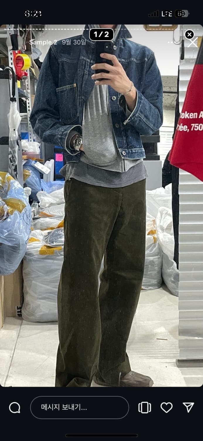 80‘s 복각 리바이스 G쟌 타입 1  사이즈 L 상품이미지1