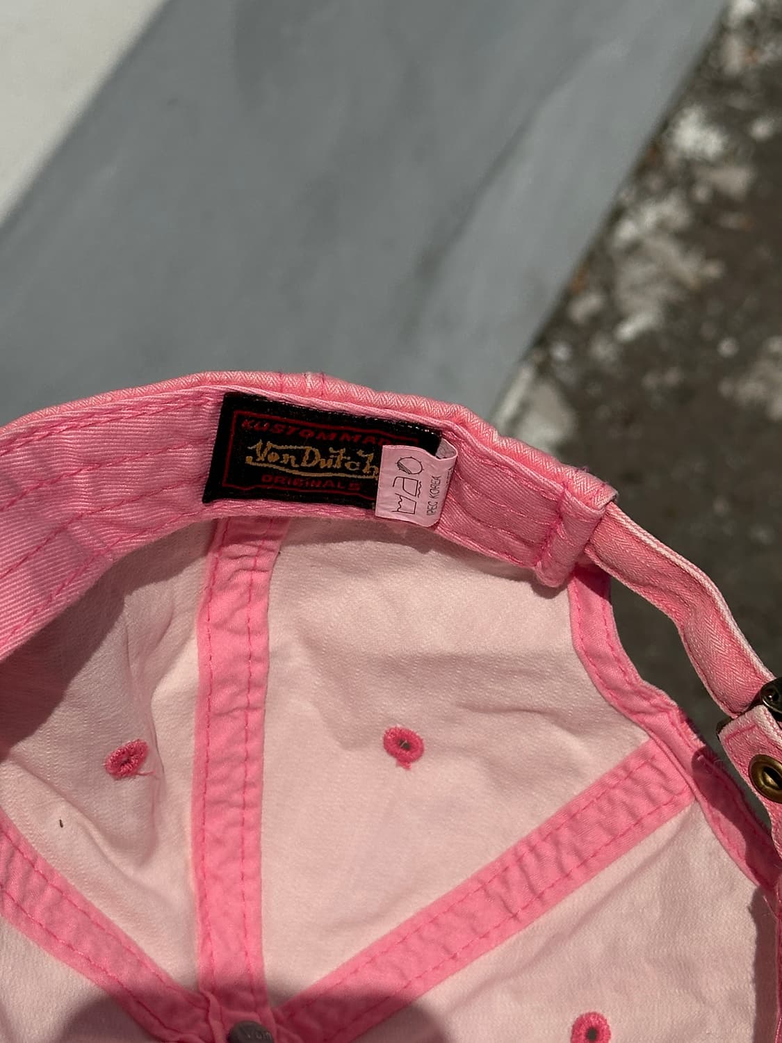 [F] 본더치 핑크 빈티지 볼캡 모자 상품이미지6