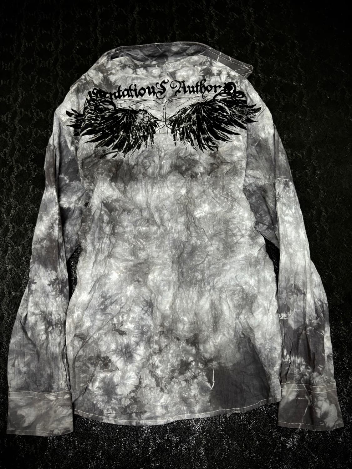 “Vintage”00’s V-Kei Cross& Wings Print S 상품이미지7