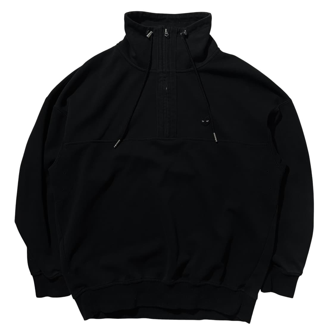 지제로 송지오옴므 팬서 하이넥 하프집업 맨투맨 블랙 상품이미지2