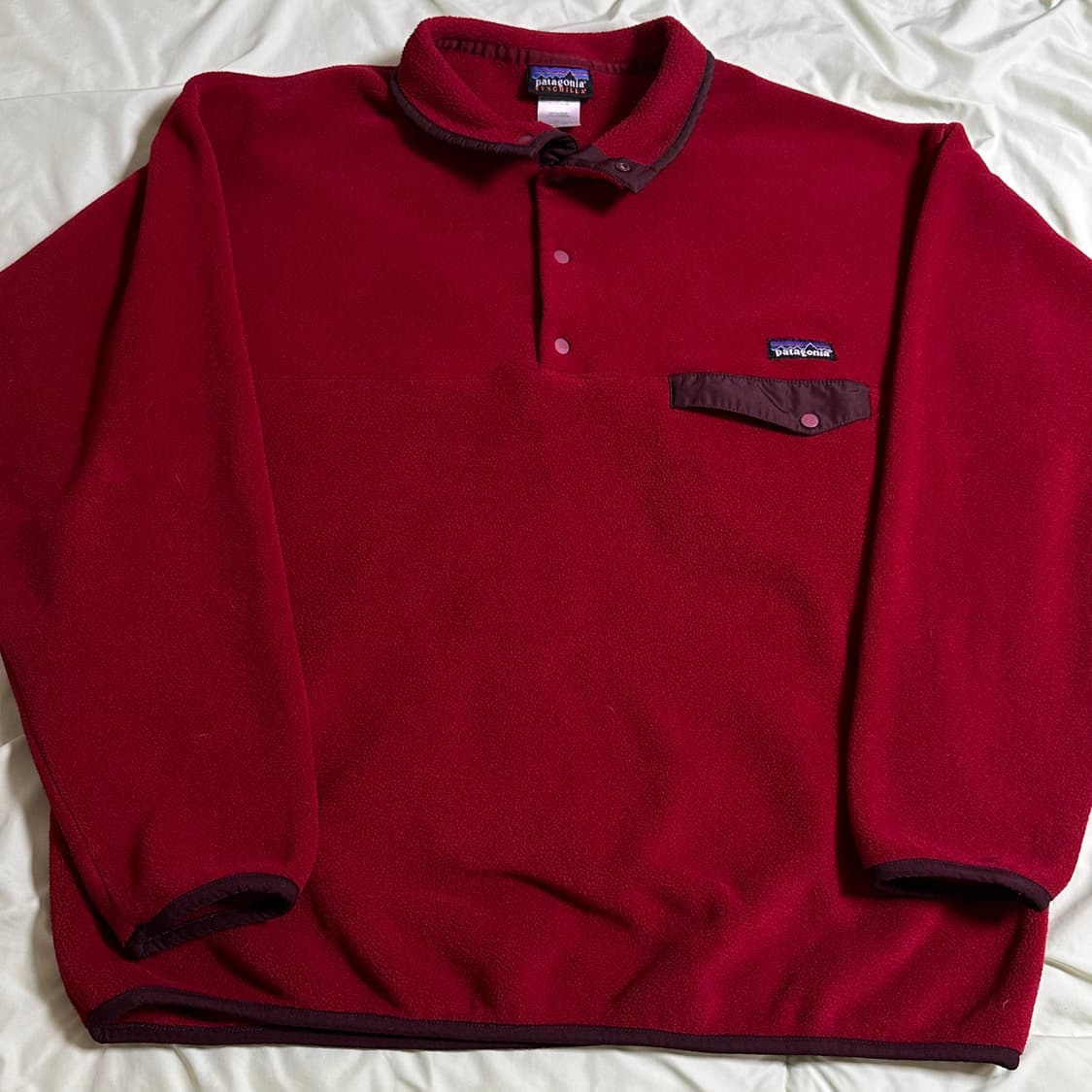 00s 파타고니아 신칠라 헤비웨이트 버건디 레드 XL 상품이미지2