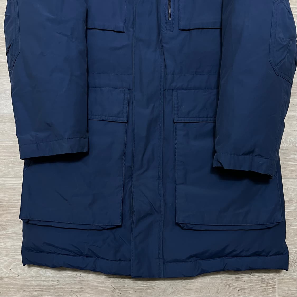 본 화이트 덕다운 후드 필드 롱패딩 점퍼 [네이비] L/100 상품이미지3