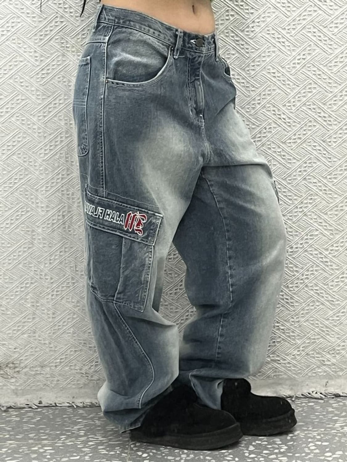 마자플라바 올드스쿨 워크웨어 카고 데님팬츠 30인치 C06541 상품이미지2