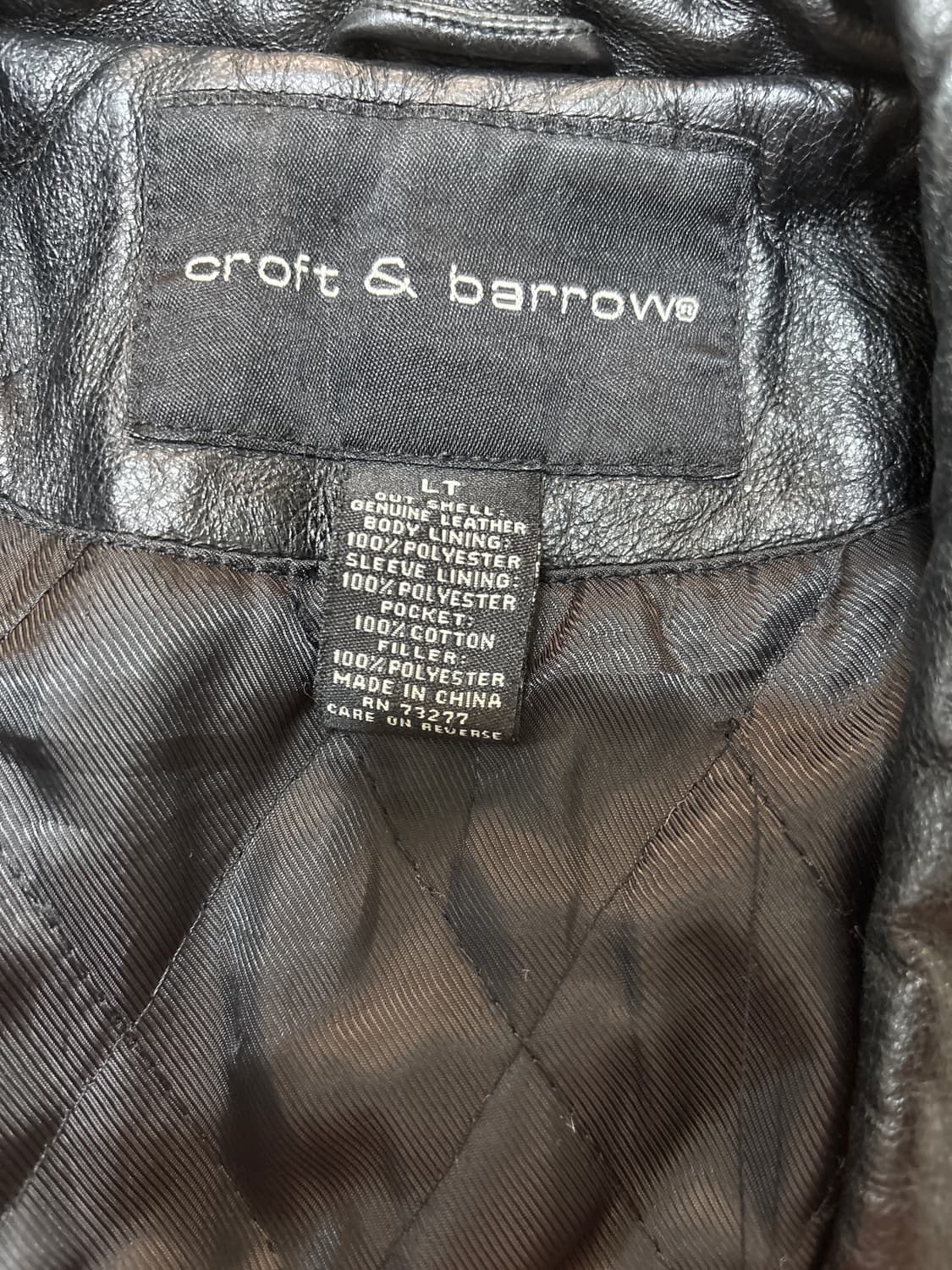 croft&barrow 빈티지 가죽자켓 상품이미지3