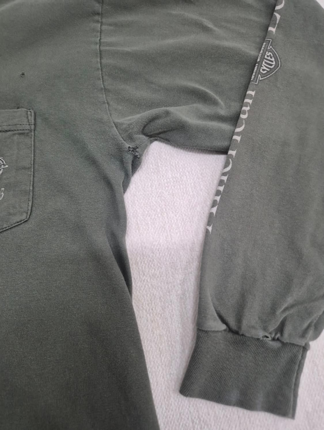 2002 Made in USA 빈티지 할리데이비슨 롱슬리브 L 상품이미지3