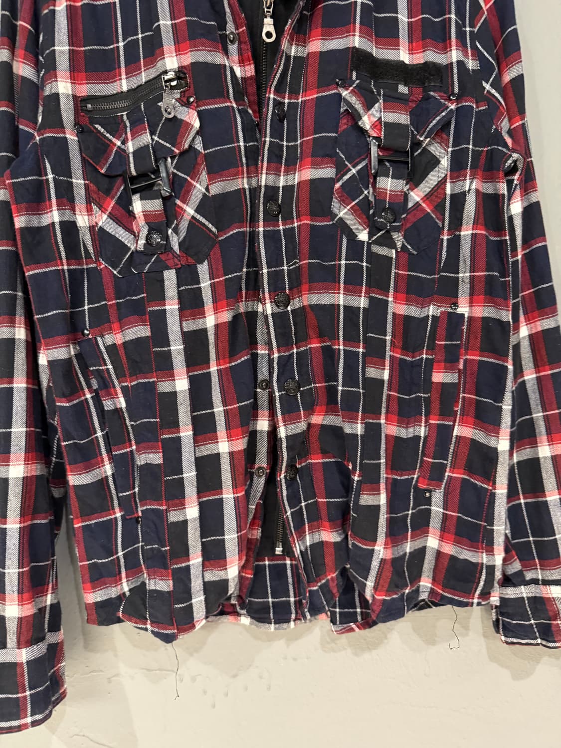 buckle pocket hood layered shirt 상품이미지7