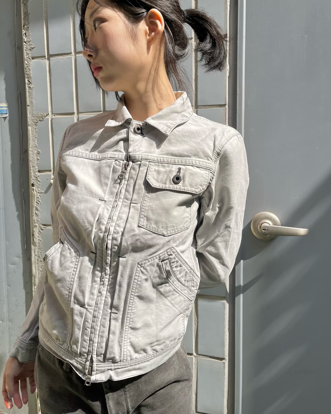 wjk 데님 집업 자켓 상품이미지1