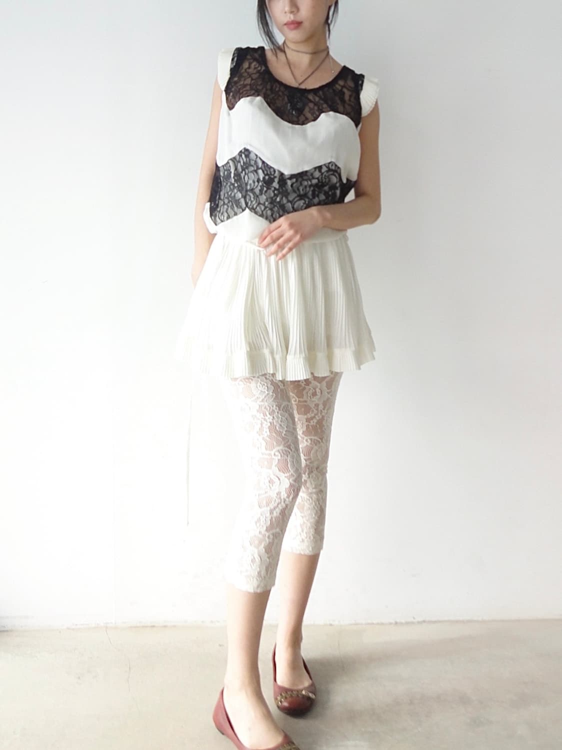 Fly can can feminine ops / black & white 상품이미지5