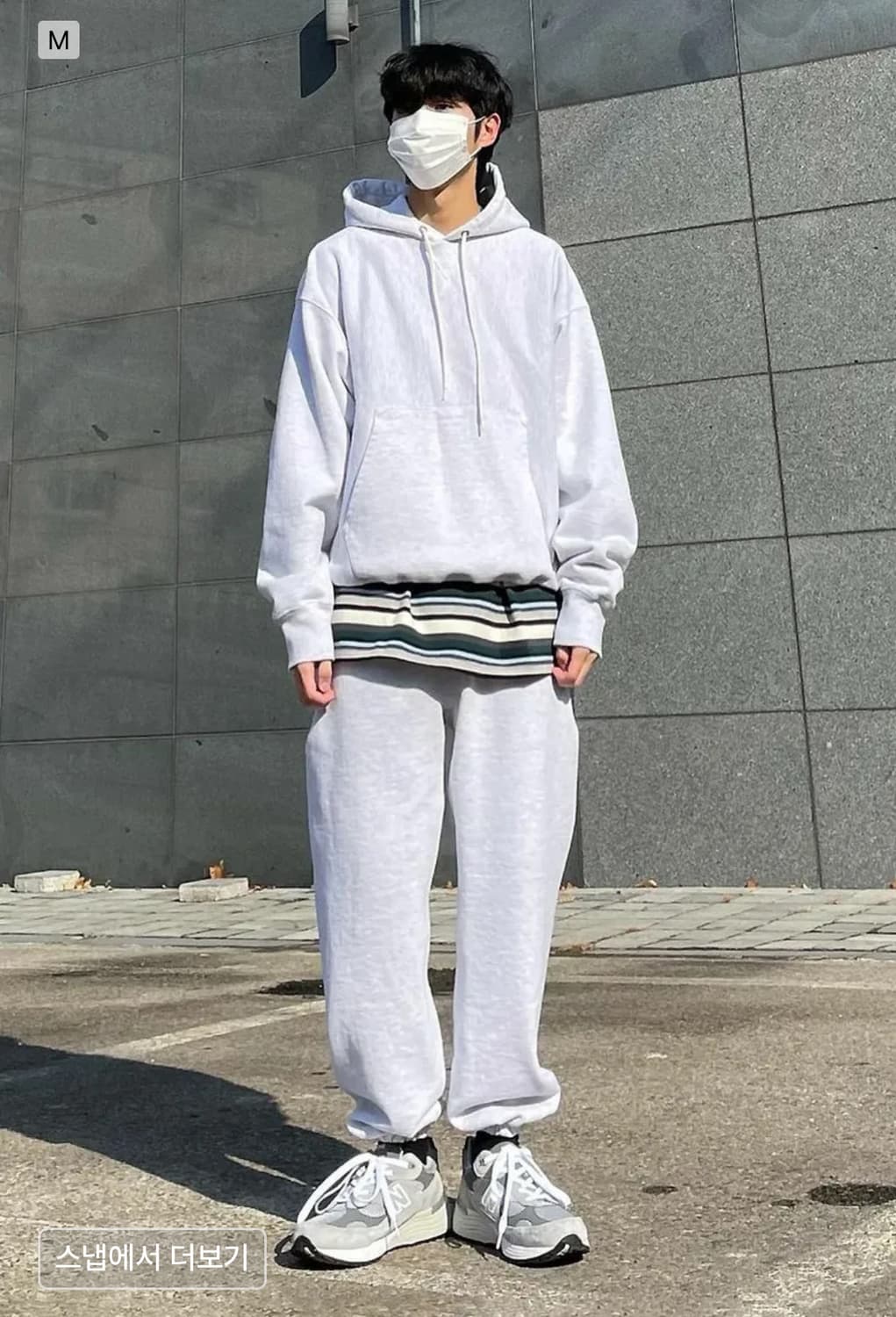 아웃스탠딩 스웻팬츠 1%MELANGE GRAY Ssize 상품이미지2