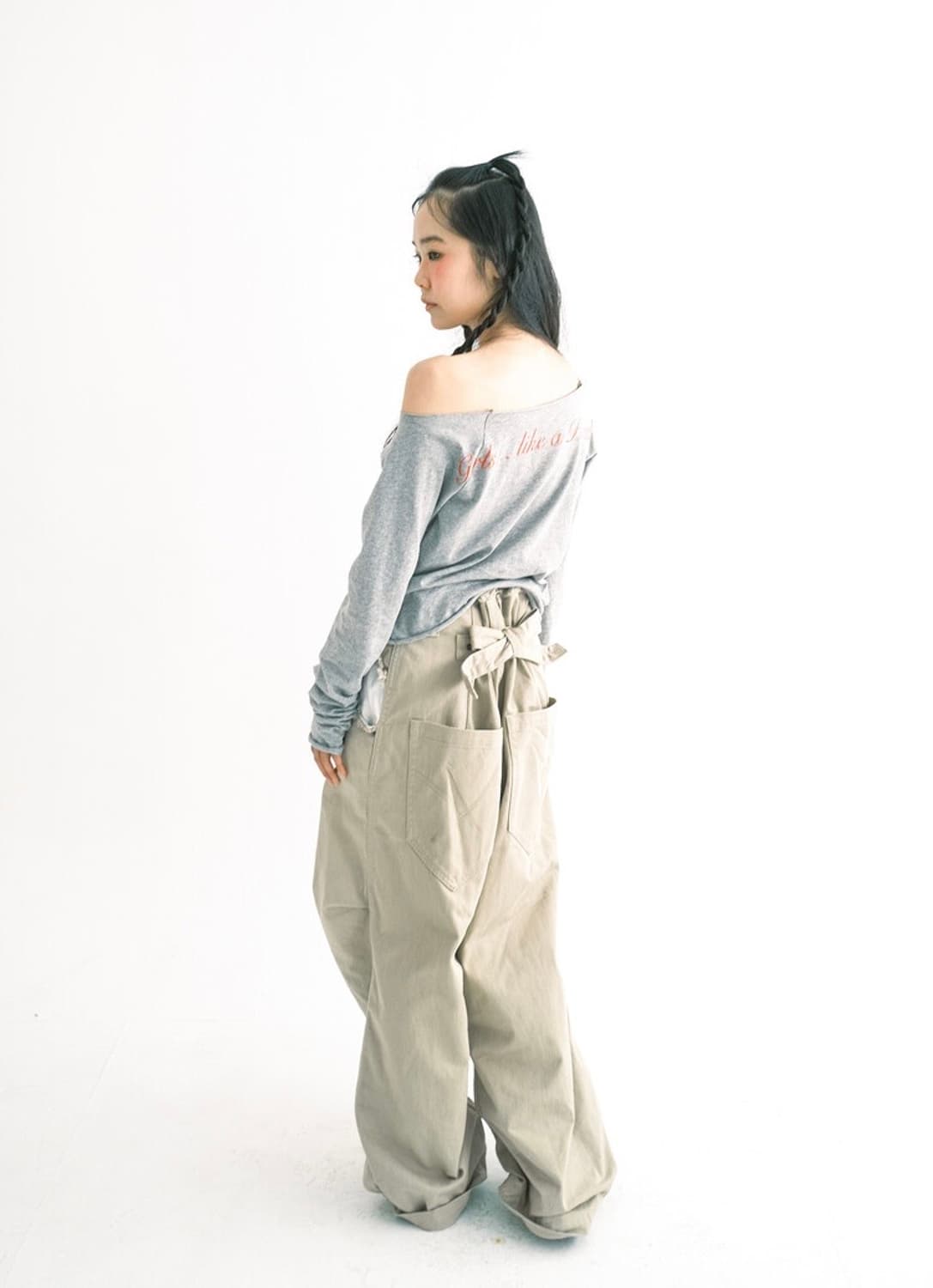 반택포) 샵페어리 cut off cotton maxi pants 상품이미지2