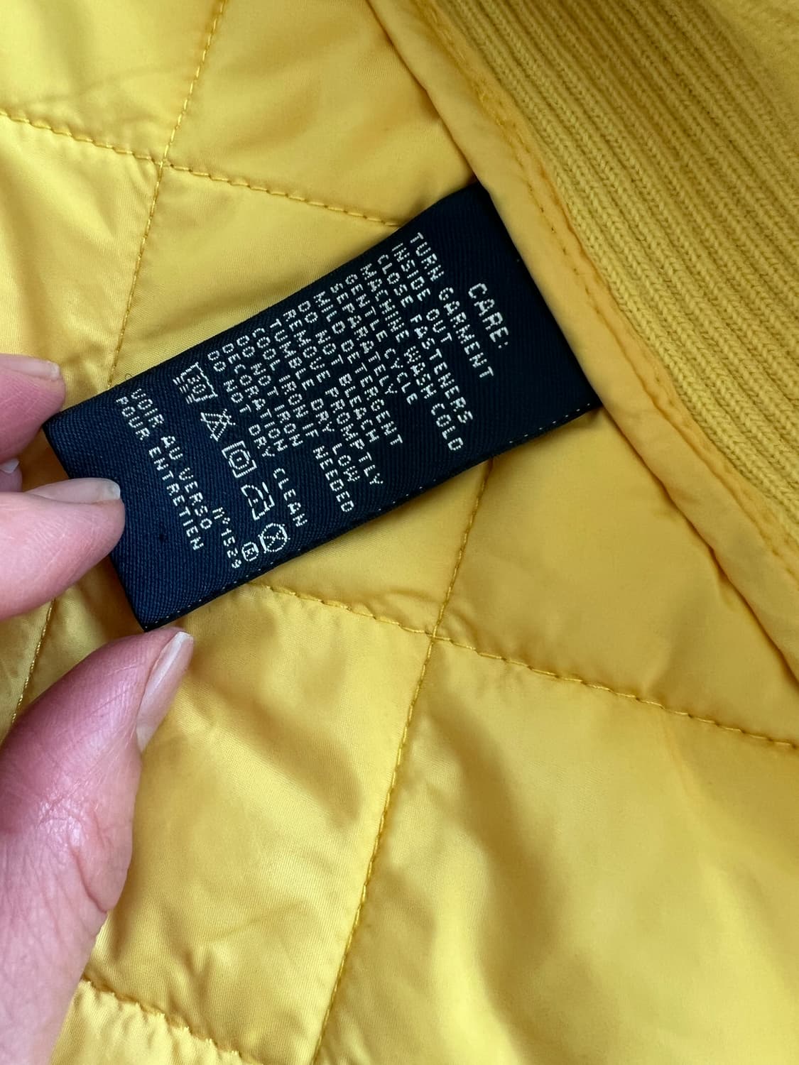 랄프로렌 스포츠 옐로우 퀼팅 밤버 자켓 상품이미지6