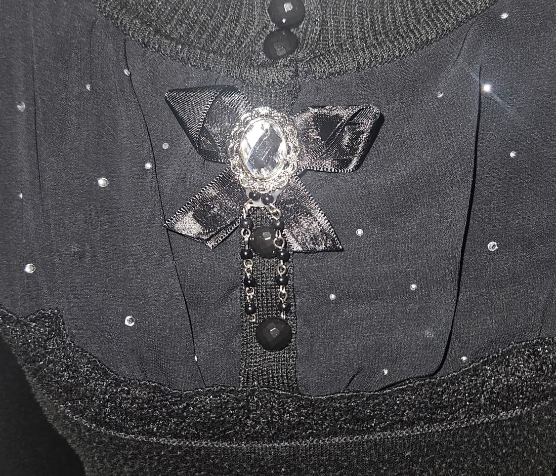 creatore 공겜여주 주얼리 니트 블라우스 상품이미지3