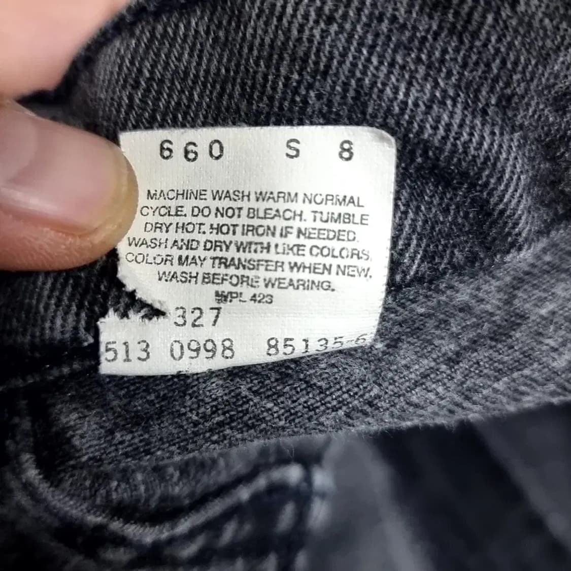 미제 리바이스 usa제조 545  빈티지 데님(36) 상품이미지7