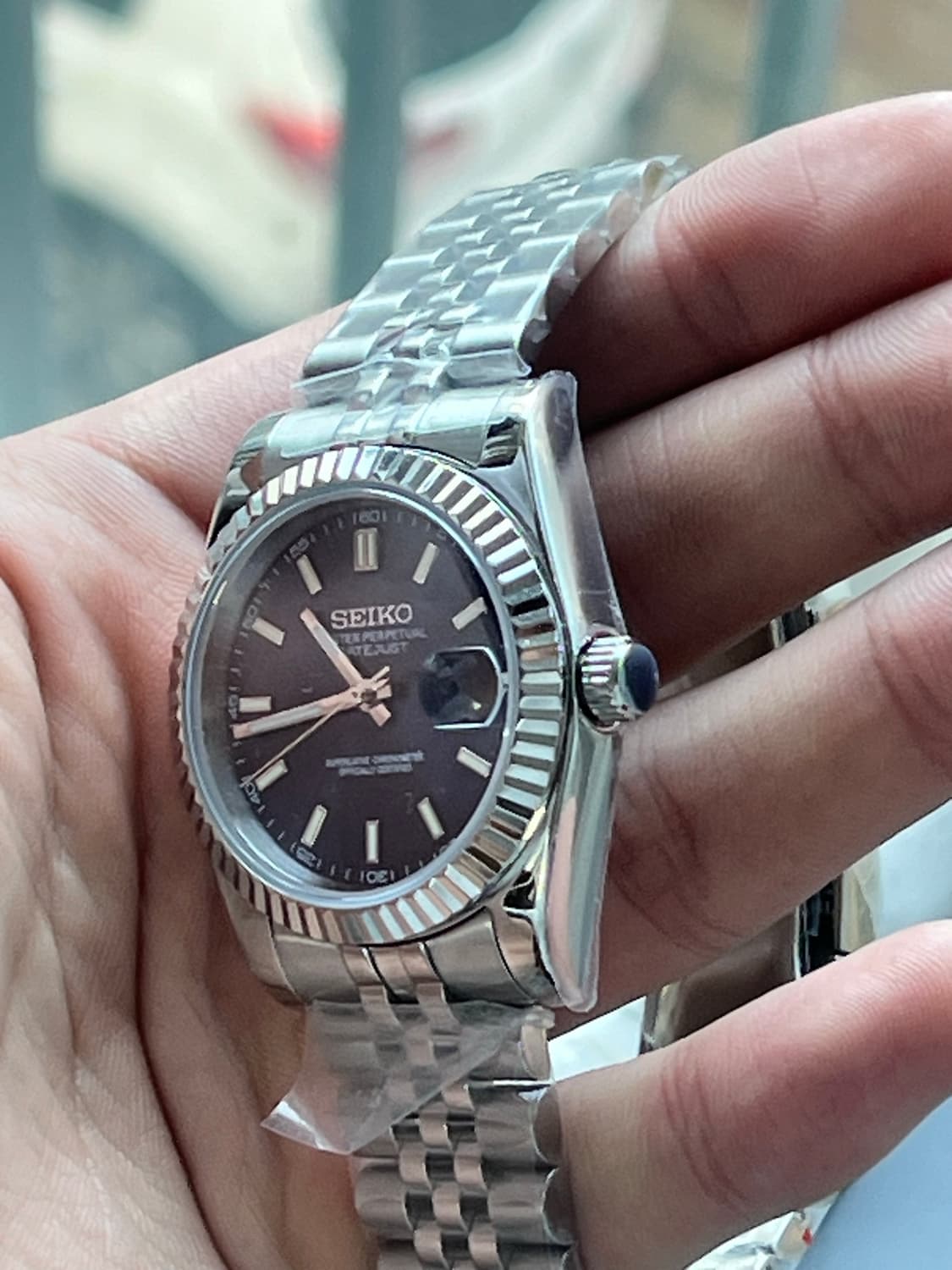 세이코 데이트저스트 청판 커스텀 상품이미지3