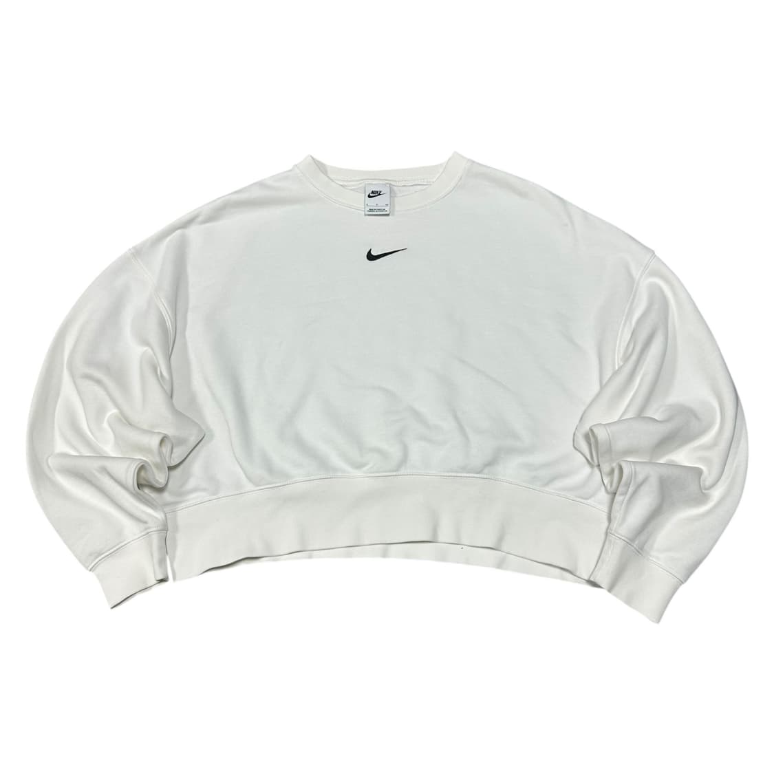 ✨ (바배) 나이키 여성 크롭 화이트 맨투맨  상품이미지1