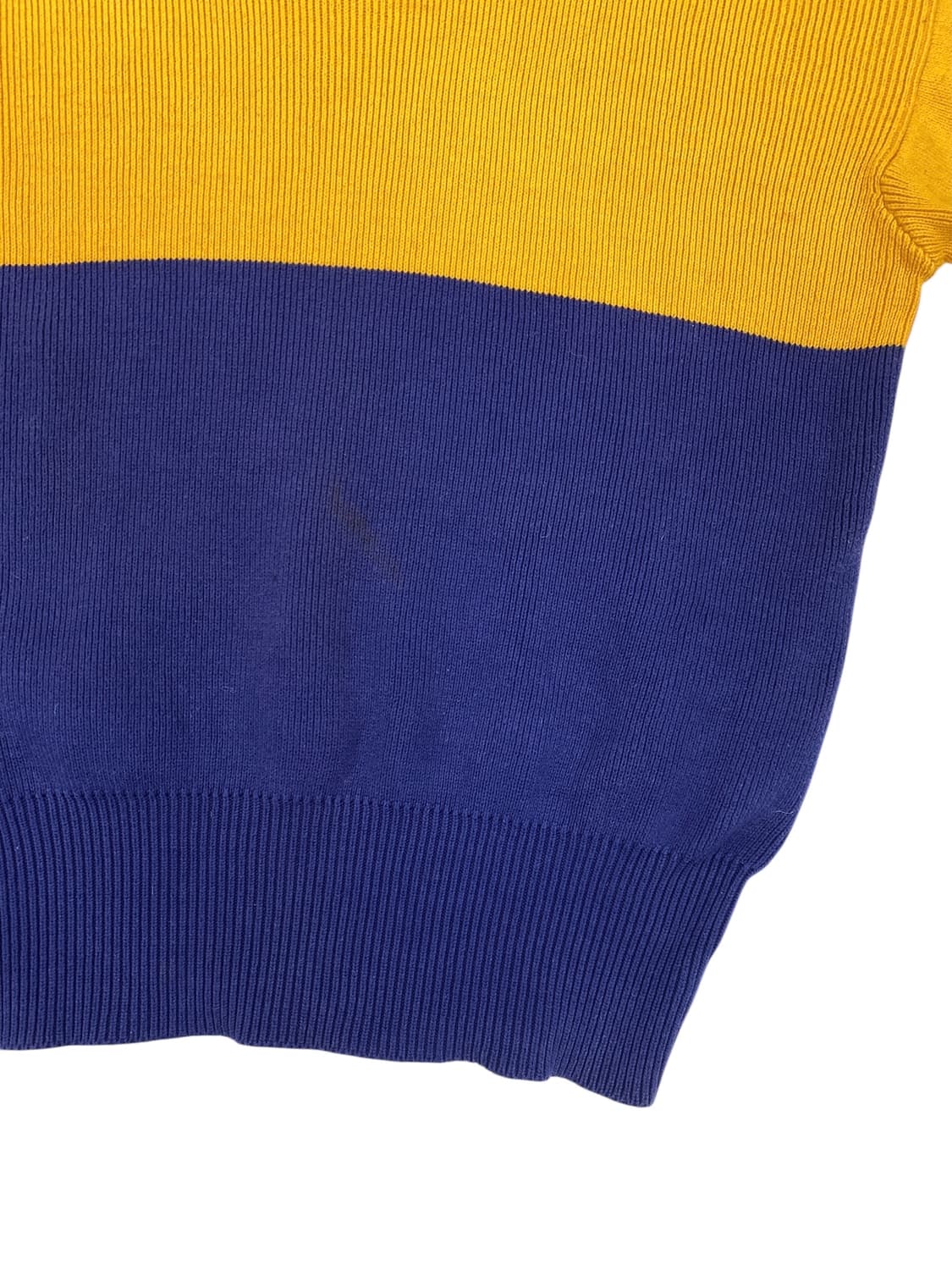 90's 폴로 컬러블록 보트넥 스뤠터 상품이미지4