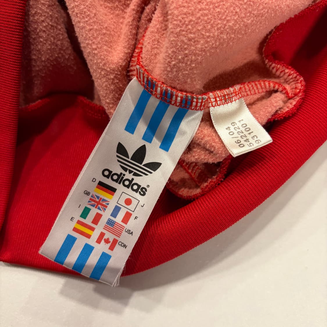 [100] 04s 아디다스 슈퍼스타 트랙탑 져지 레드 B891 상품이미지7