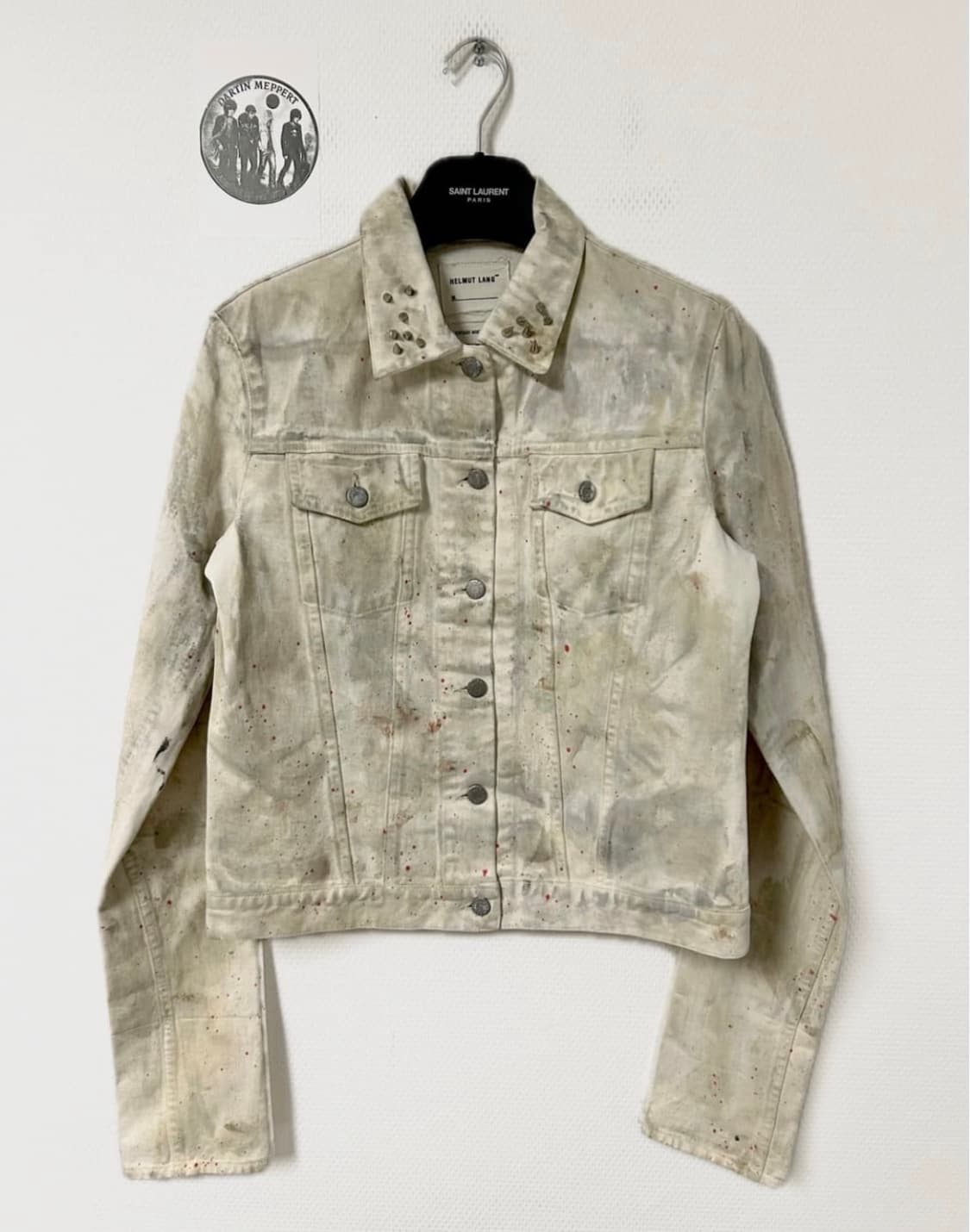 헬무트 랭 1998 오버 슬리브 데님 트러커 (커스텀) 상품이미지1