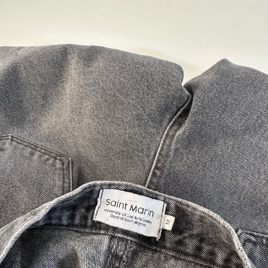 M 세인트마틴 그레이 빈티지워시드 세미와이드핏 데님팬츠 상품이미지4