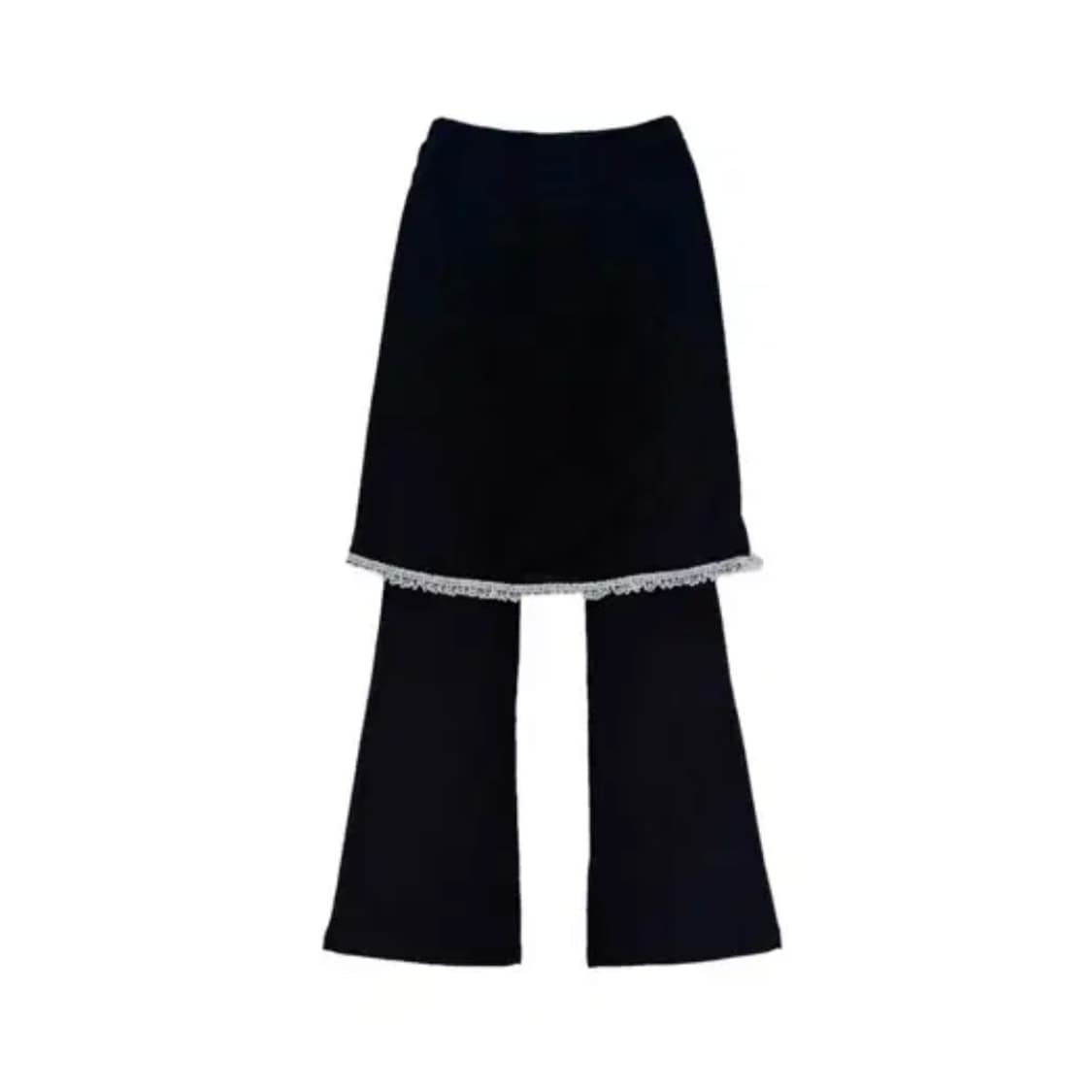 지초이 SS24 레이스 스커트 팬츠 블랙 1사이즈 상품이미지1