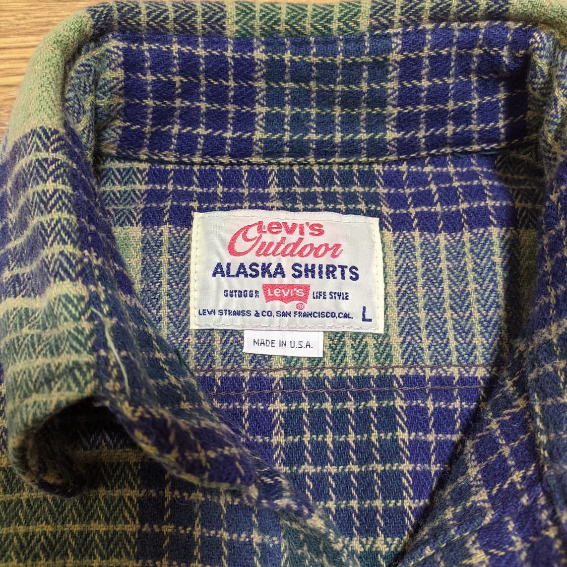 90s 미제 빈티지리바이스 헤비플란넬 셔츠 상품이미지4